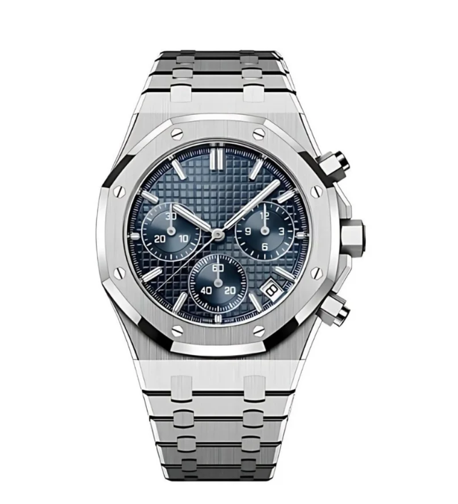 Seikoak Chrono Silver Blue