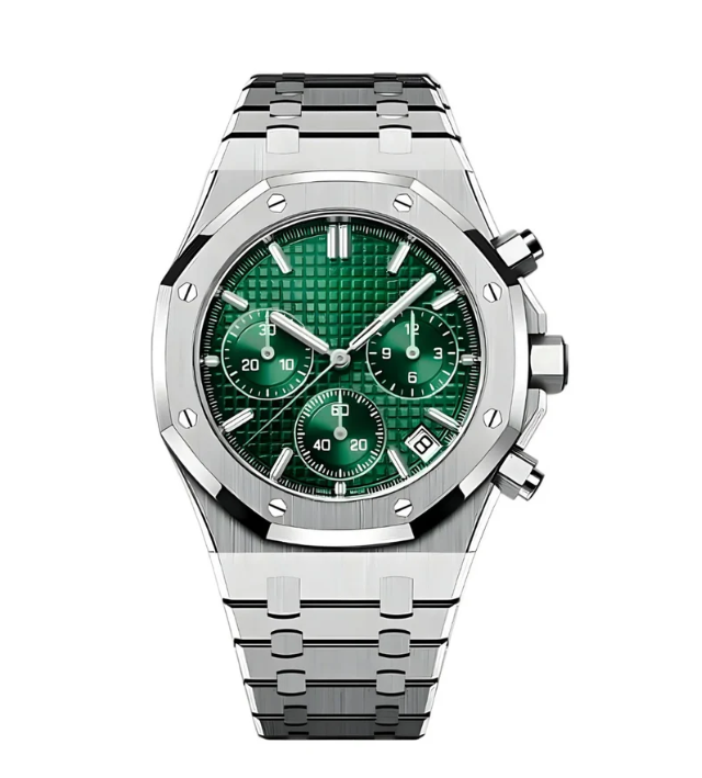 Seikoak Chrono silver Green