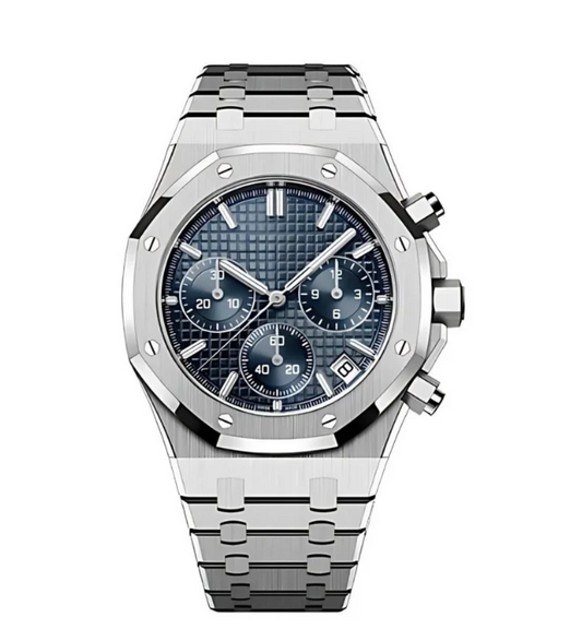 Seikoak Chrono Silver Blue