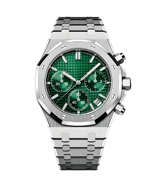 Seikoak Chrono silver Green